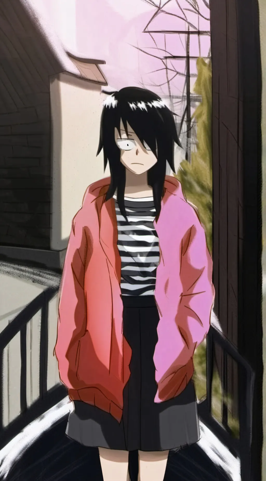 ai character: tomoko background