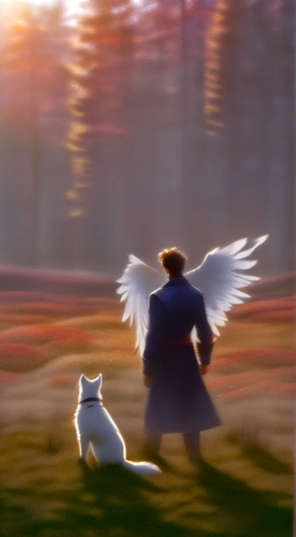 ai character: angel  background