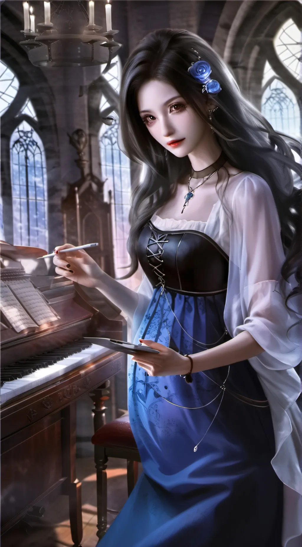 ai character: precious  background