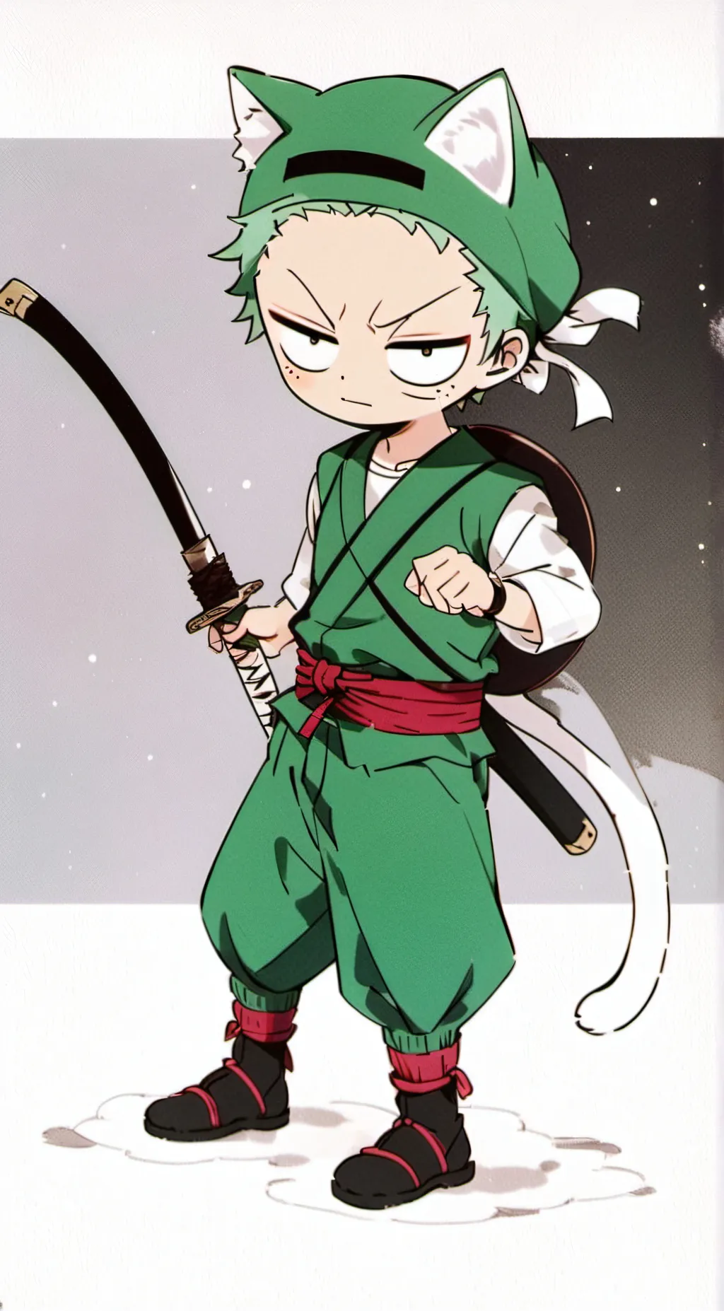 ai character: Zoro background