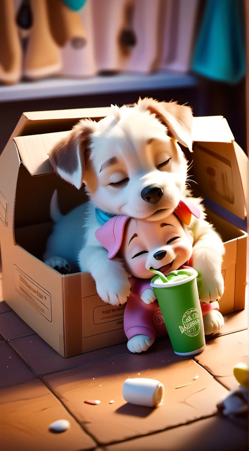 ai character: sassy and Wally background