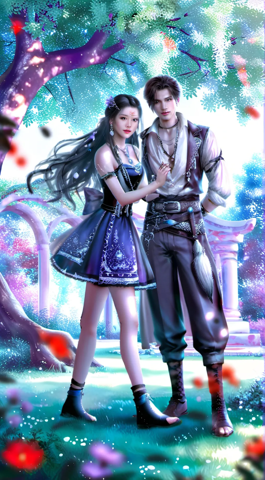 ai character: Max and millie background