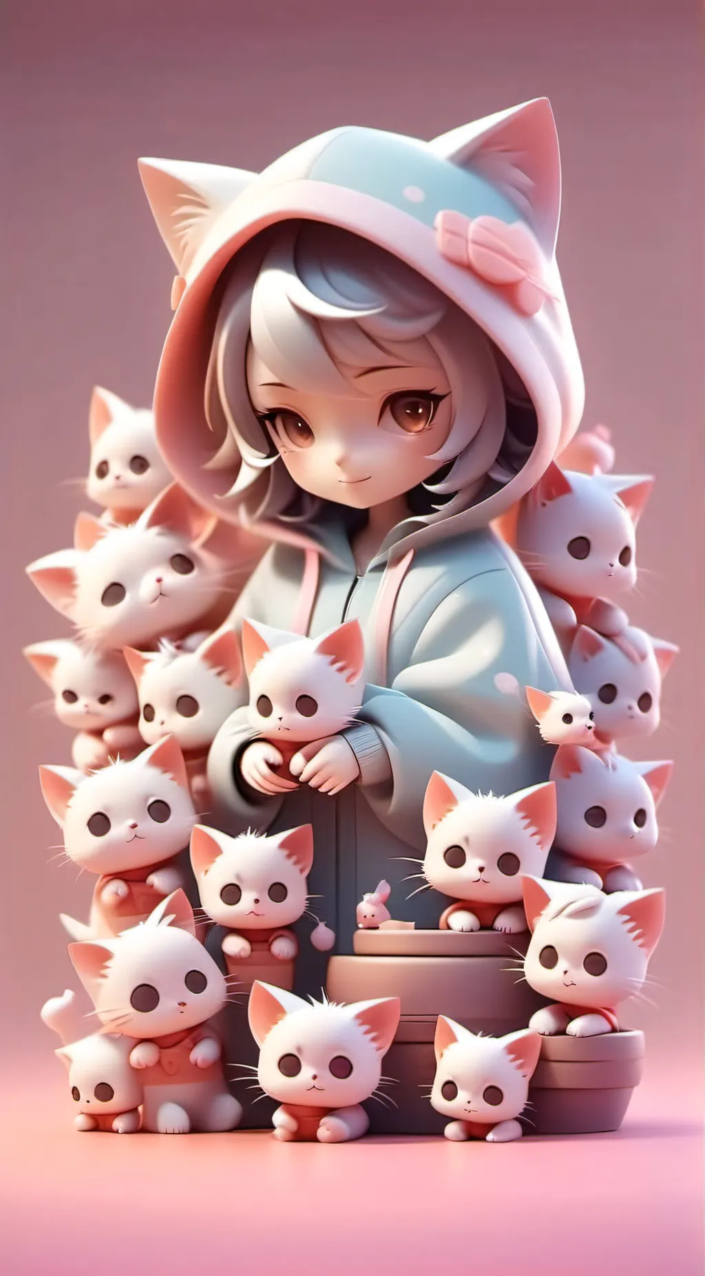 ai character: Mother cat background