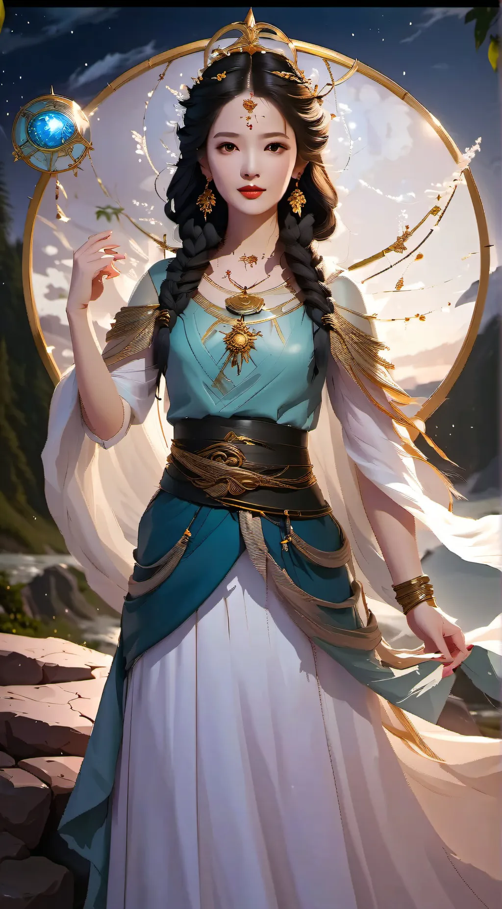 ai character: godess background
