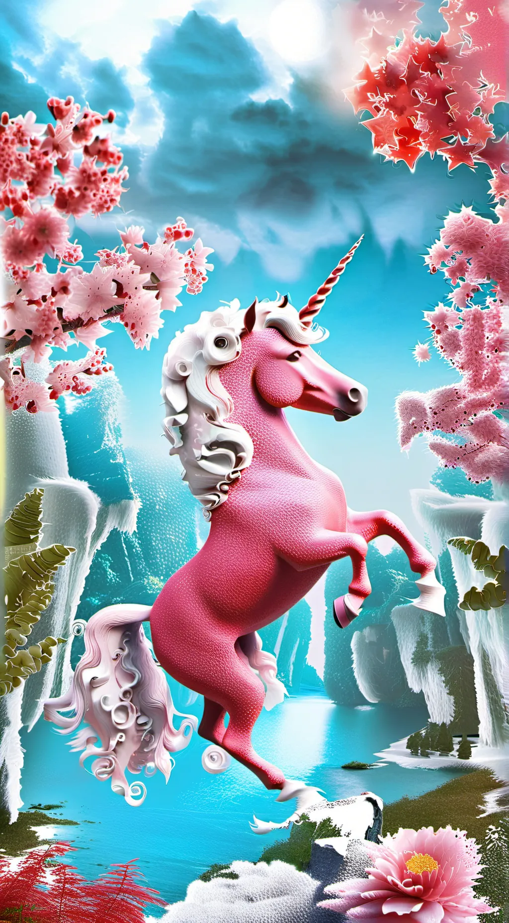 ai character: Thelma the unicorn background