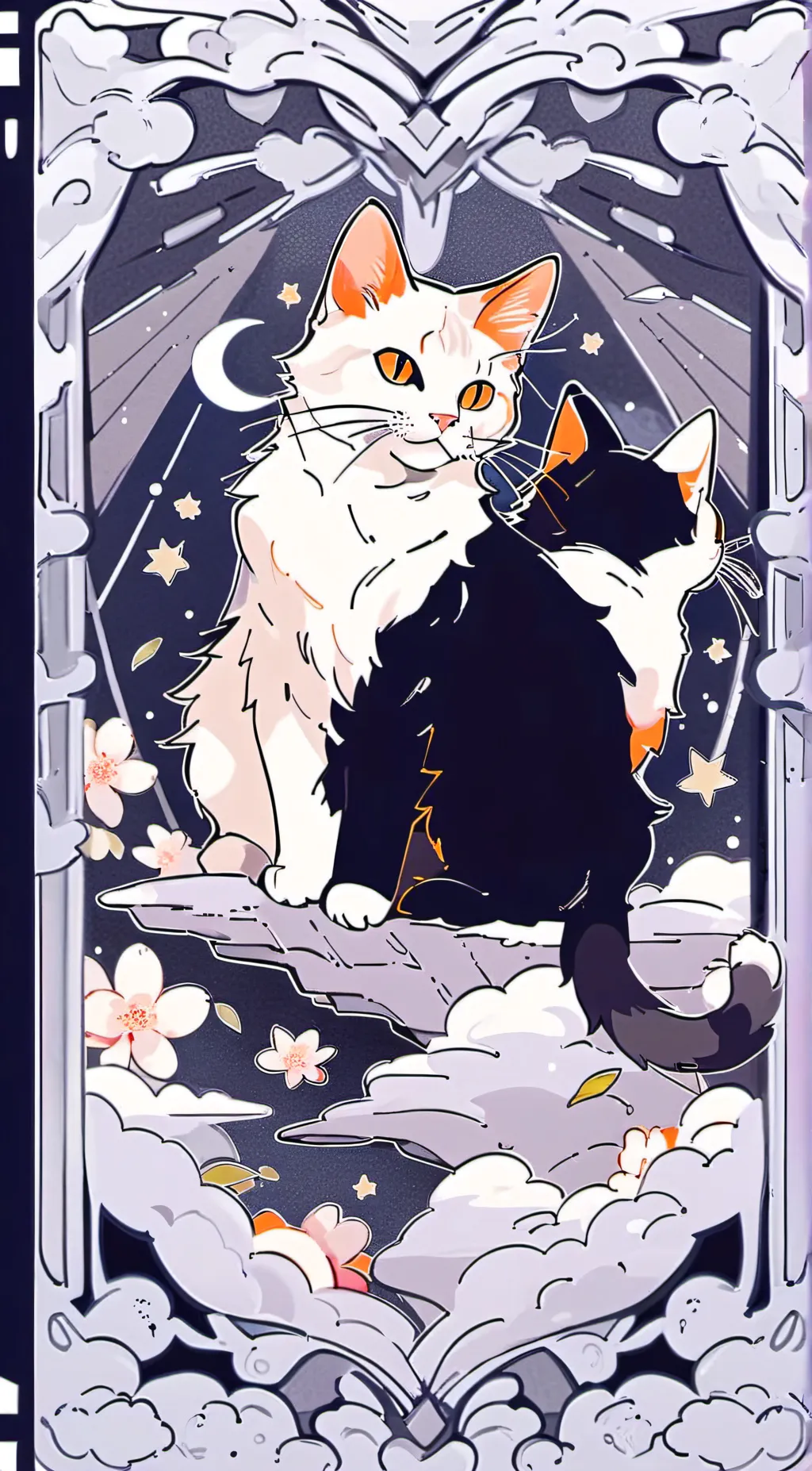 ai character: Cat house background