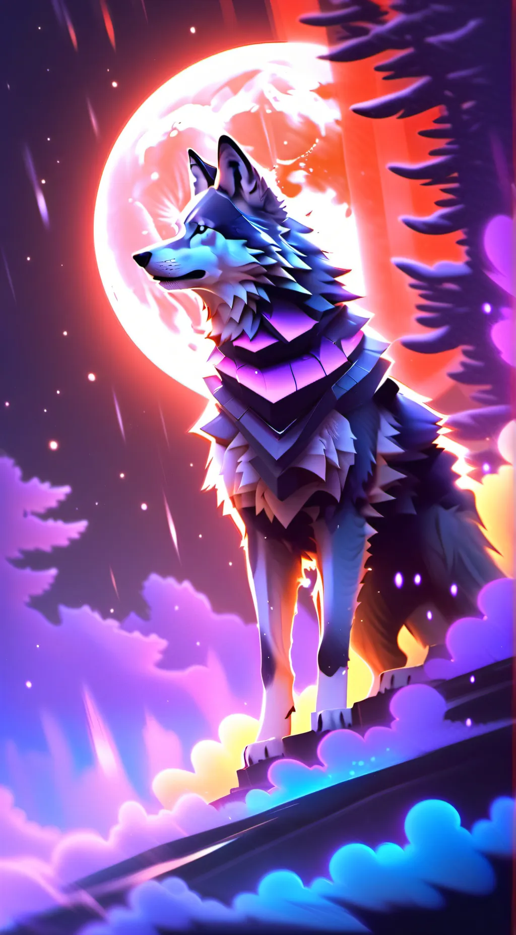 ai character: Luna background