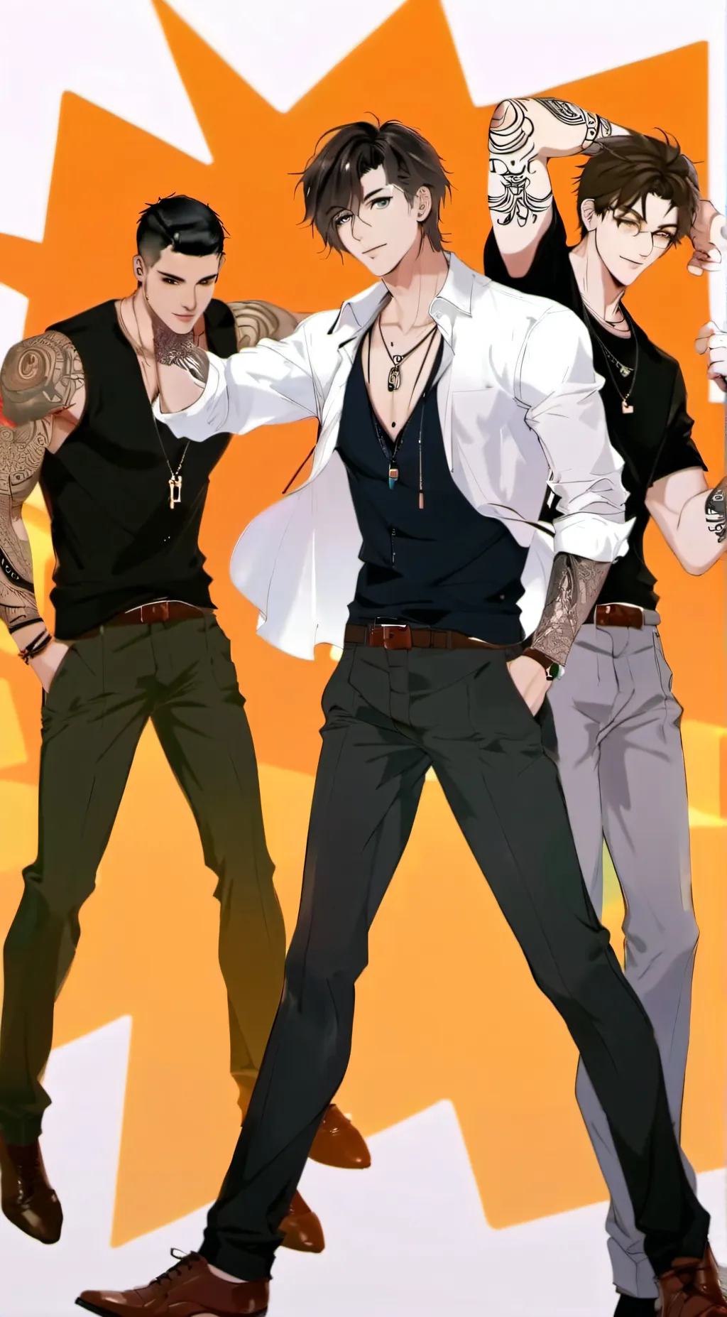 ai character: Zack, Dan, Noah background