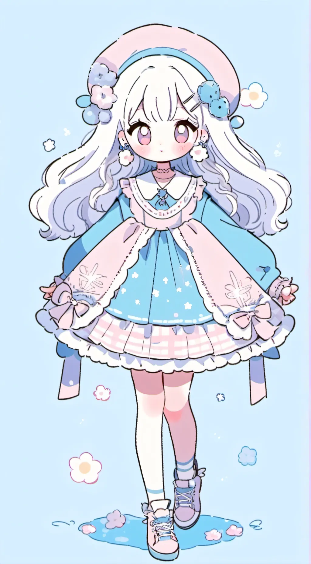 ai character: Smiling critters  background