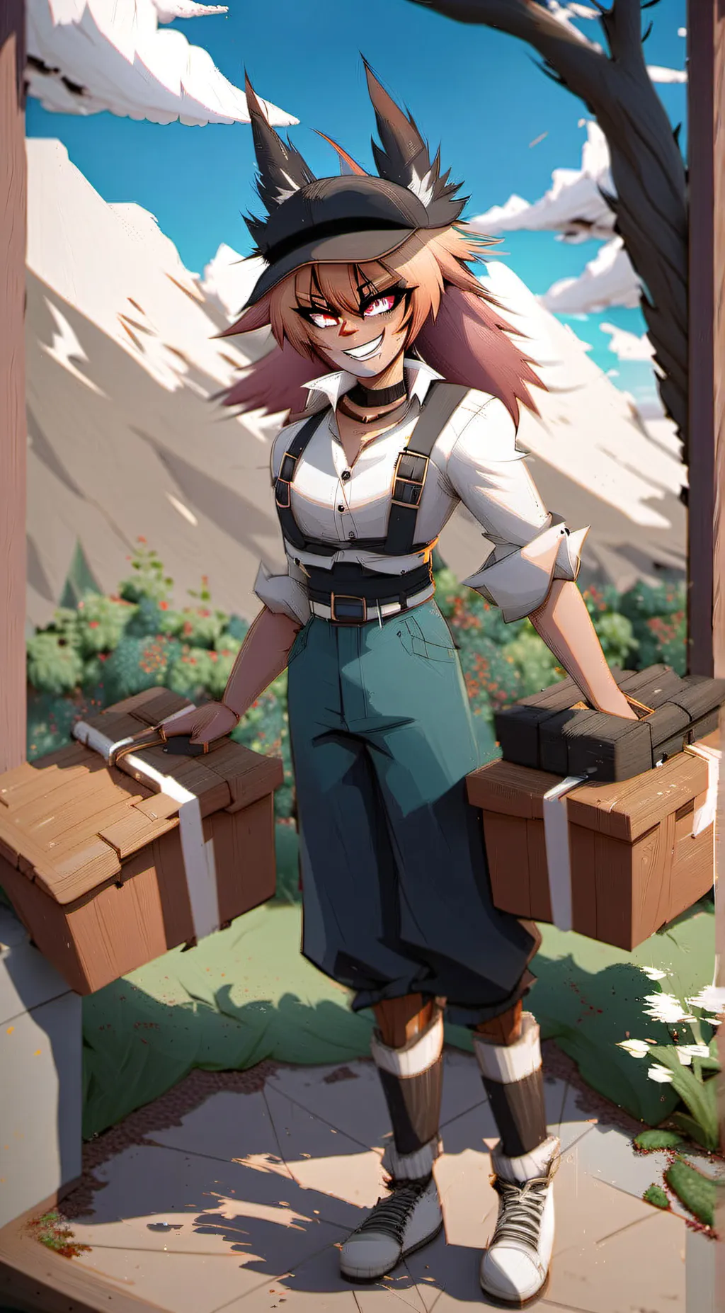 ai character: Fnia: freddy-Chan background