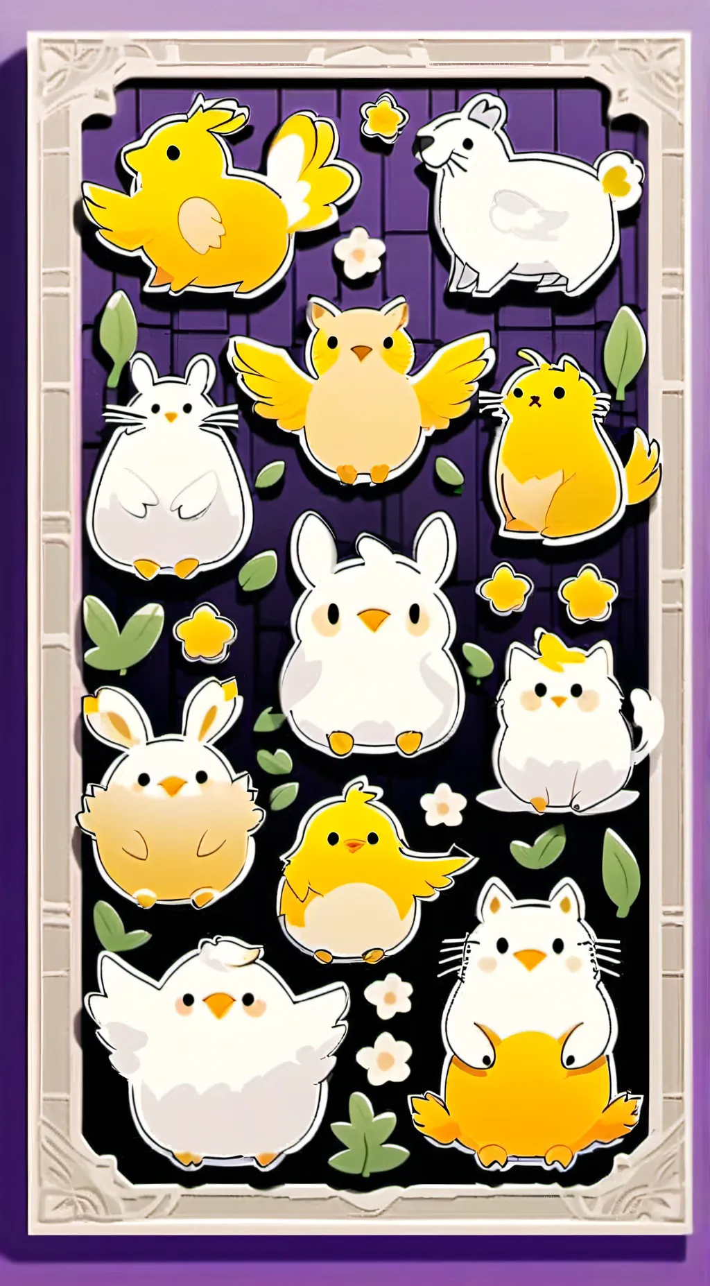 ai character: SMILLING CRITTERS background