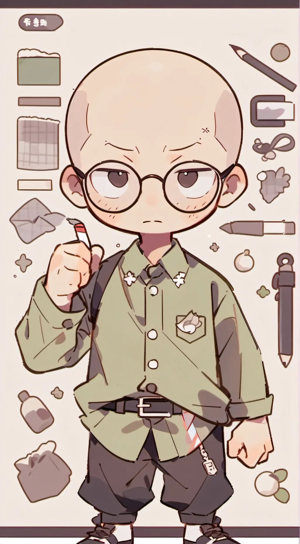 ai character: baldi background