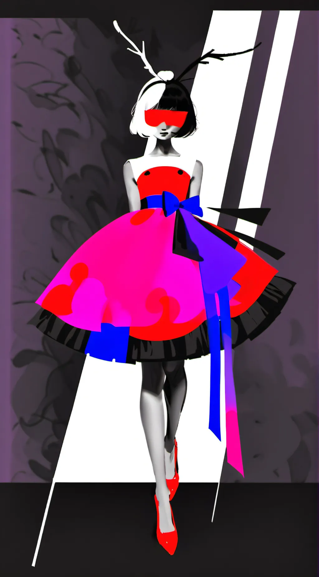 ai character: Titan TV woman background