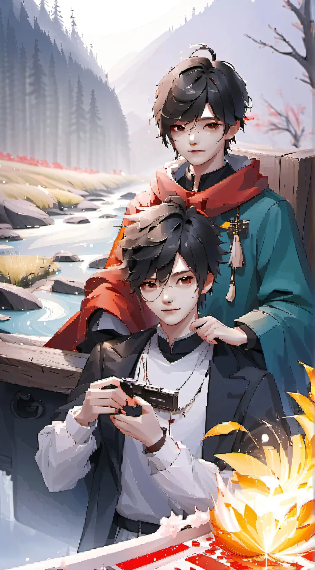 ai character: Vince and Alex background