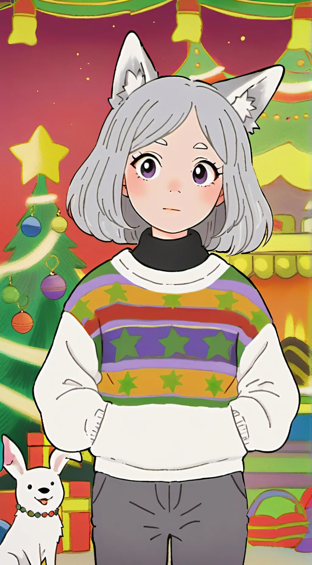 ai character: TADC (but Xmas)  background