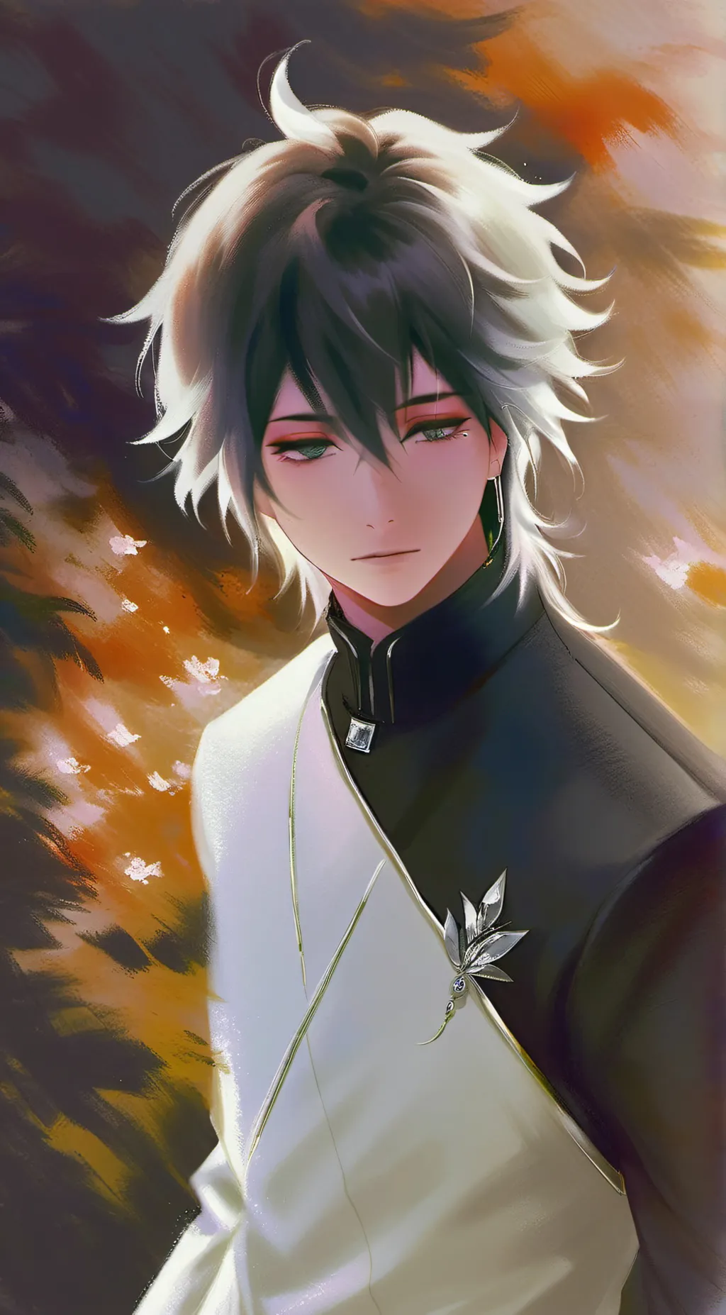 ai character: Rain background