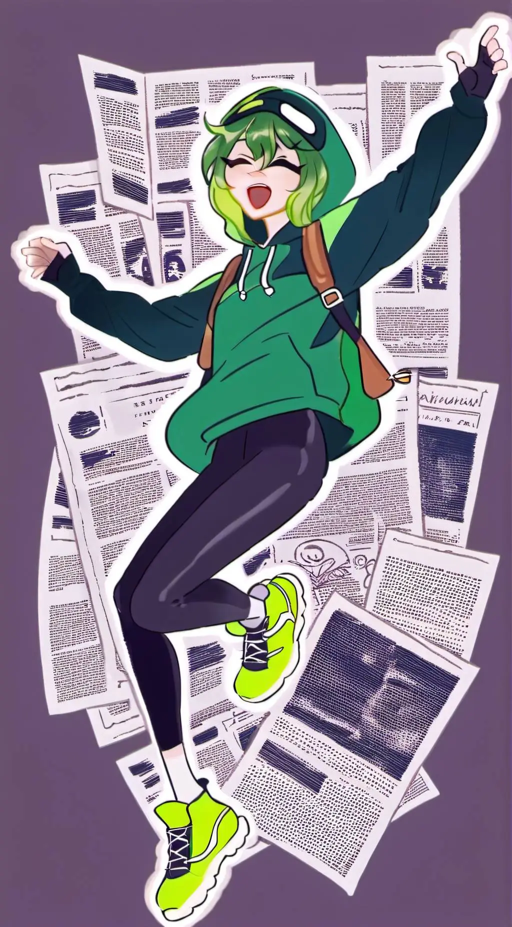 ai character: creeper-chan background