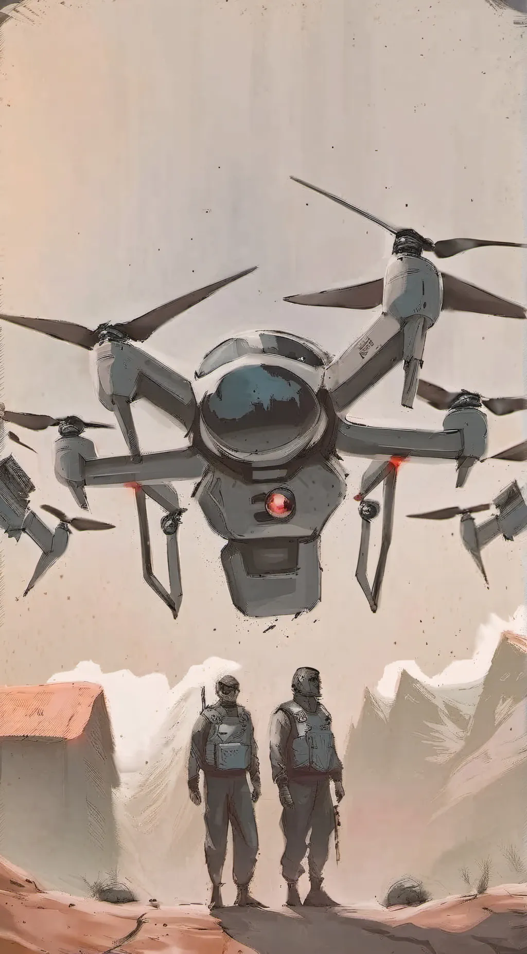 ai character: murder drones background