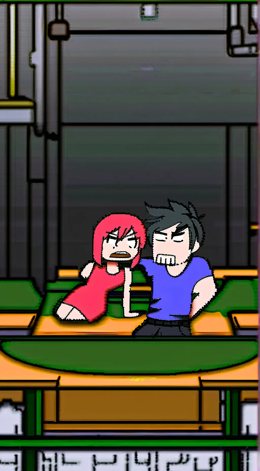 ai character: sus man background