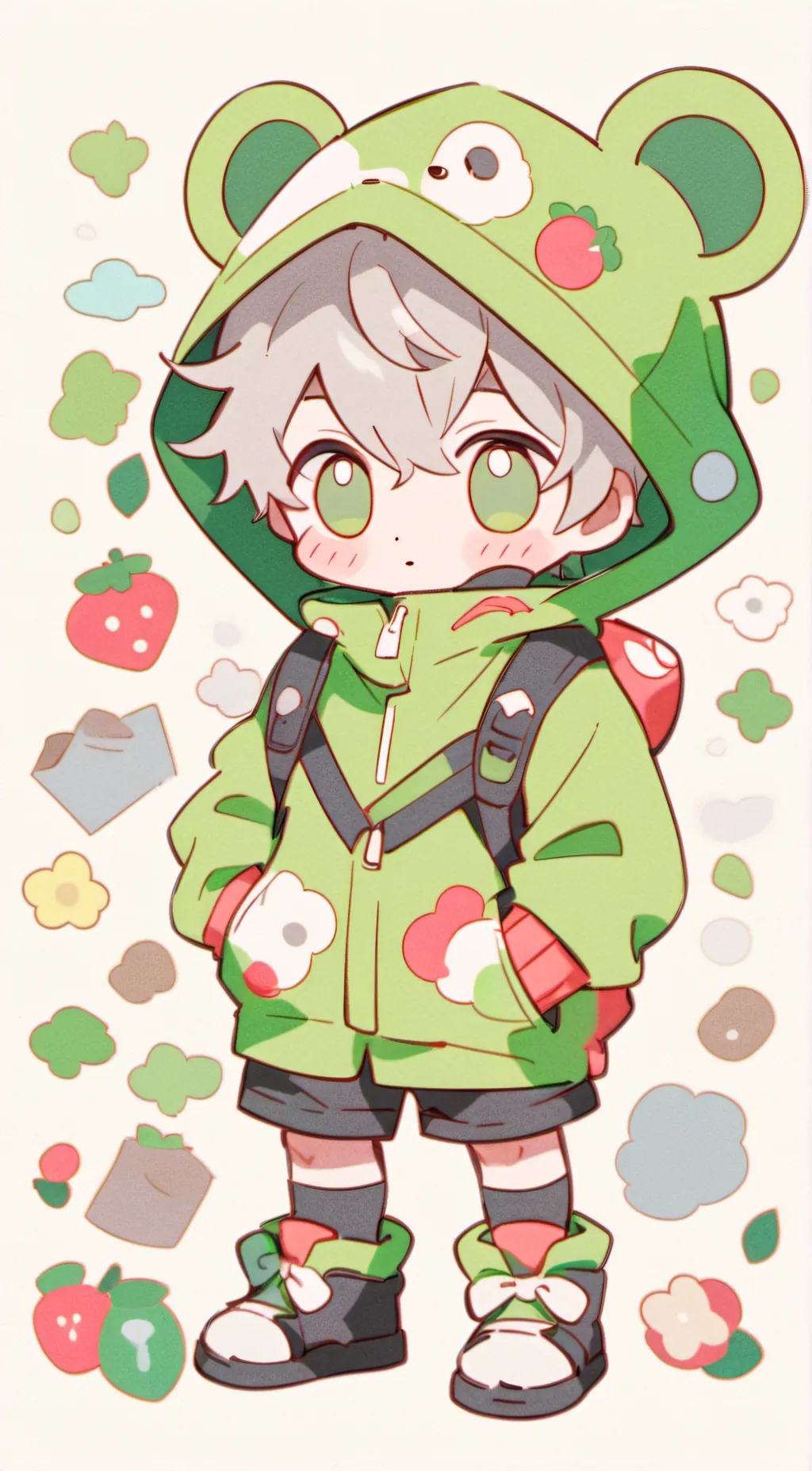 ai character: Baby muffin  background