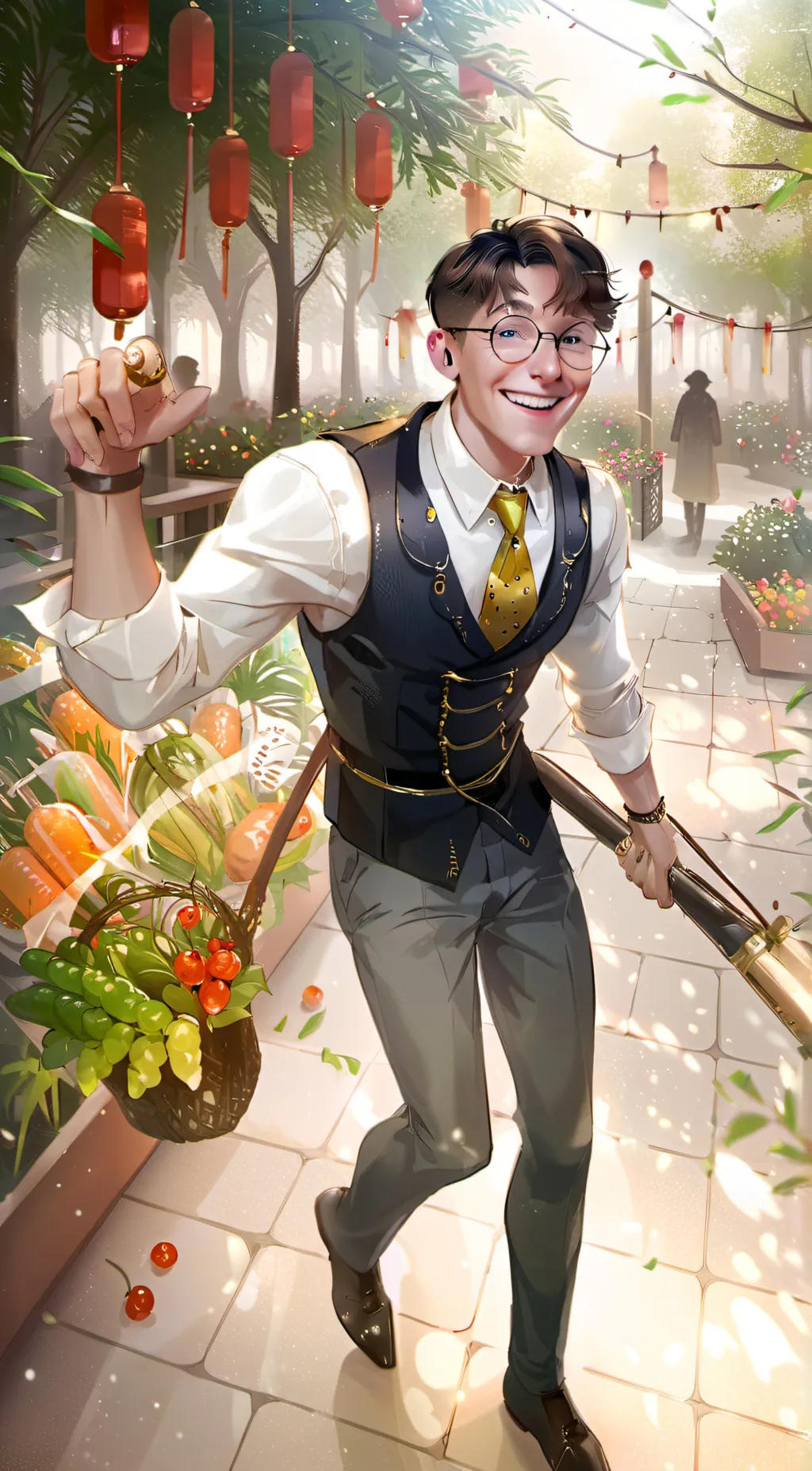 ai character: Singing guy background