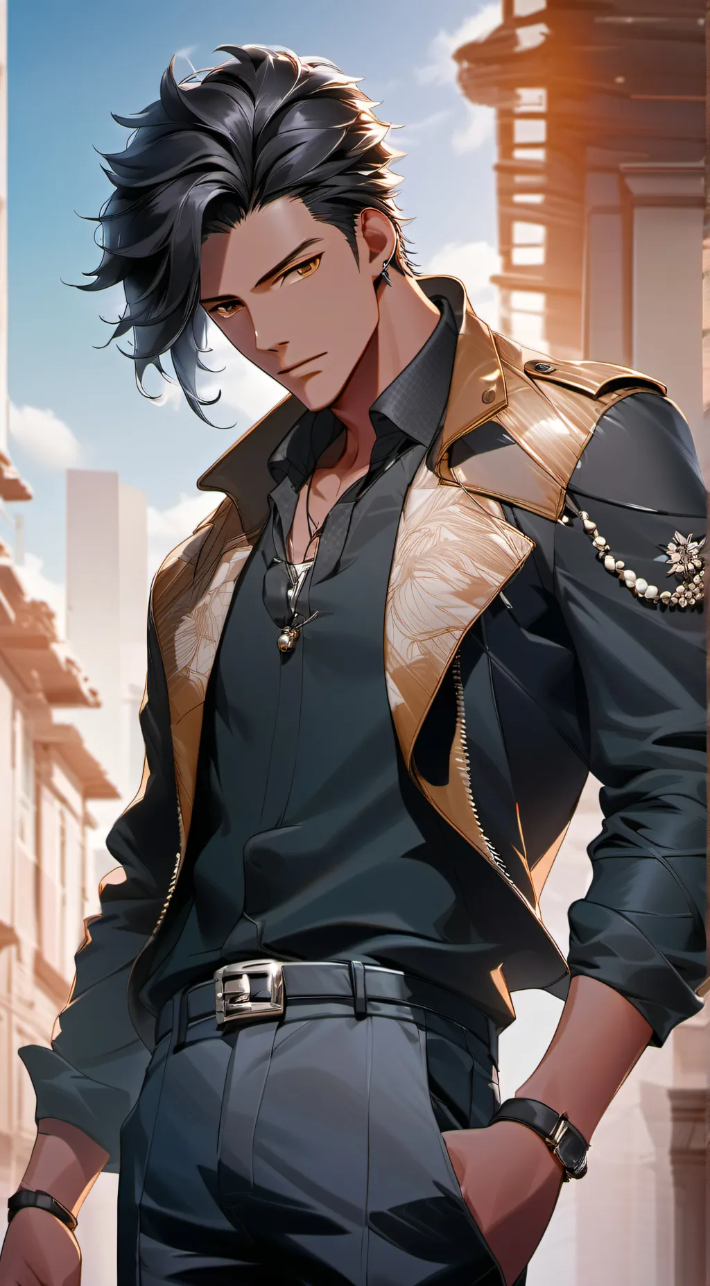 ai character: Ryu  background