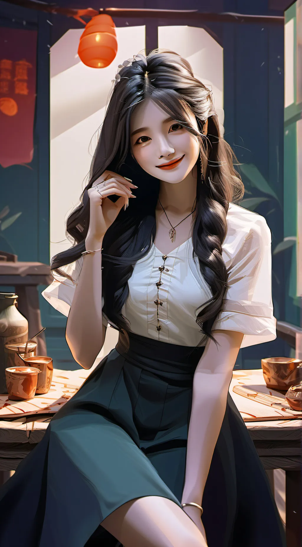 ai character: Aria background