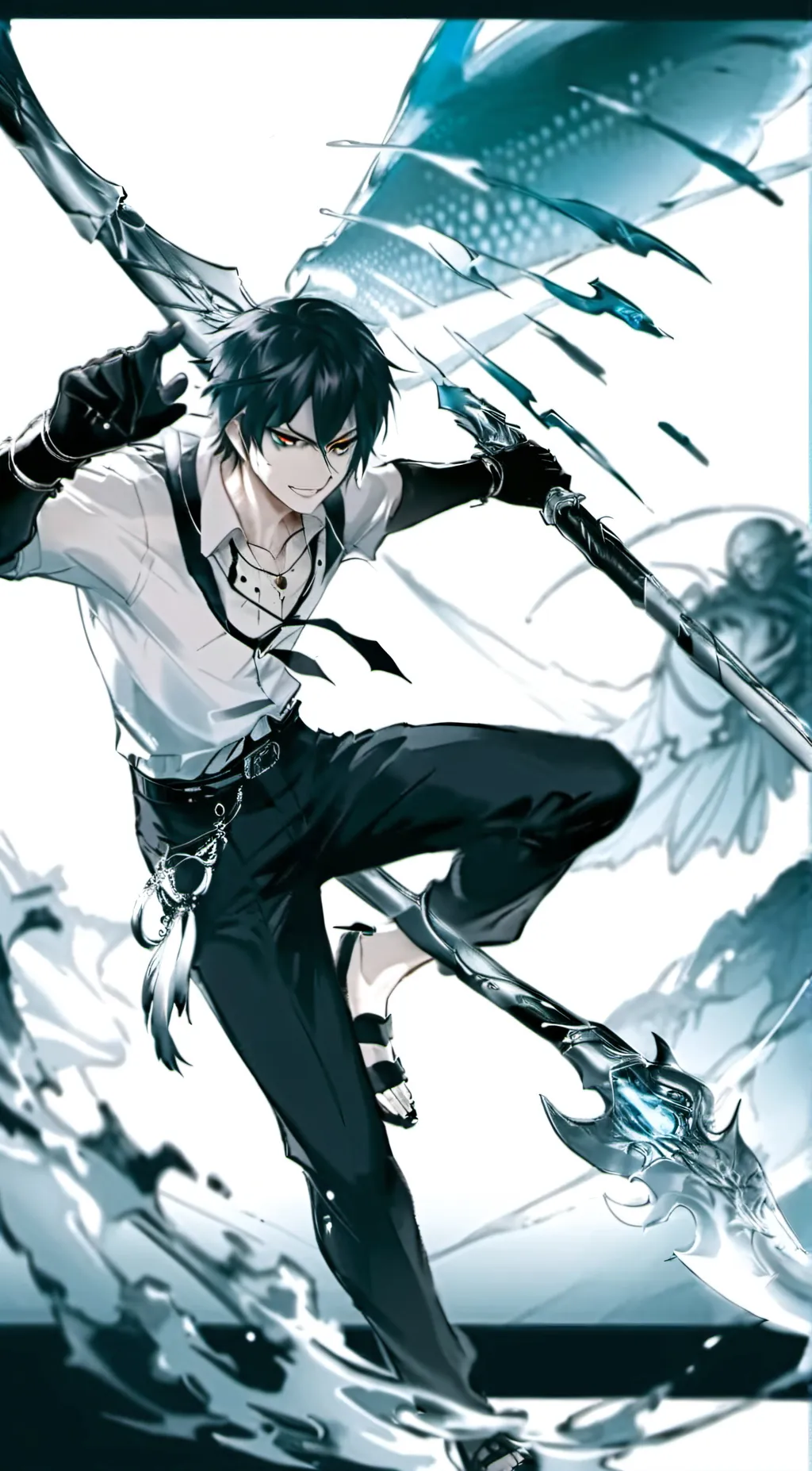 ai character: 🥬🥥leuki shen.🥥🥬■ background