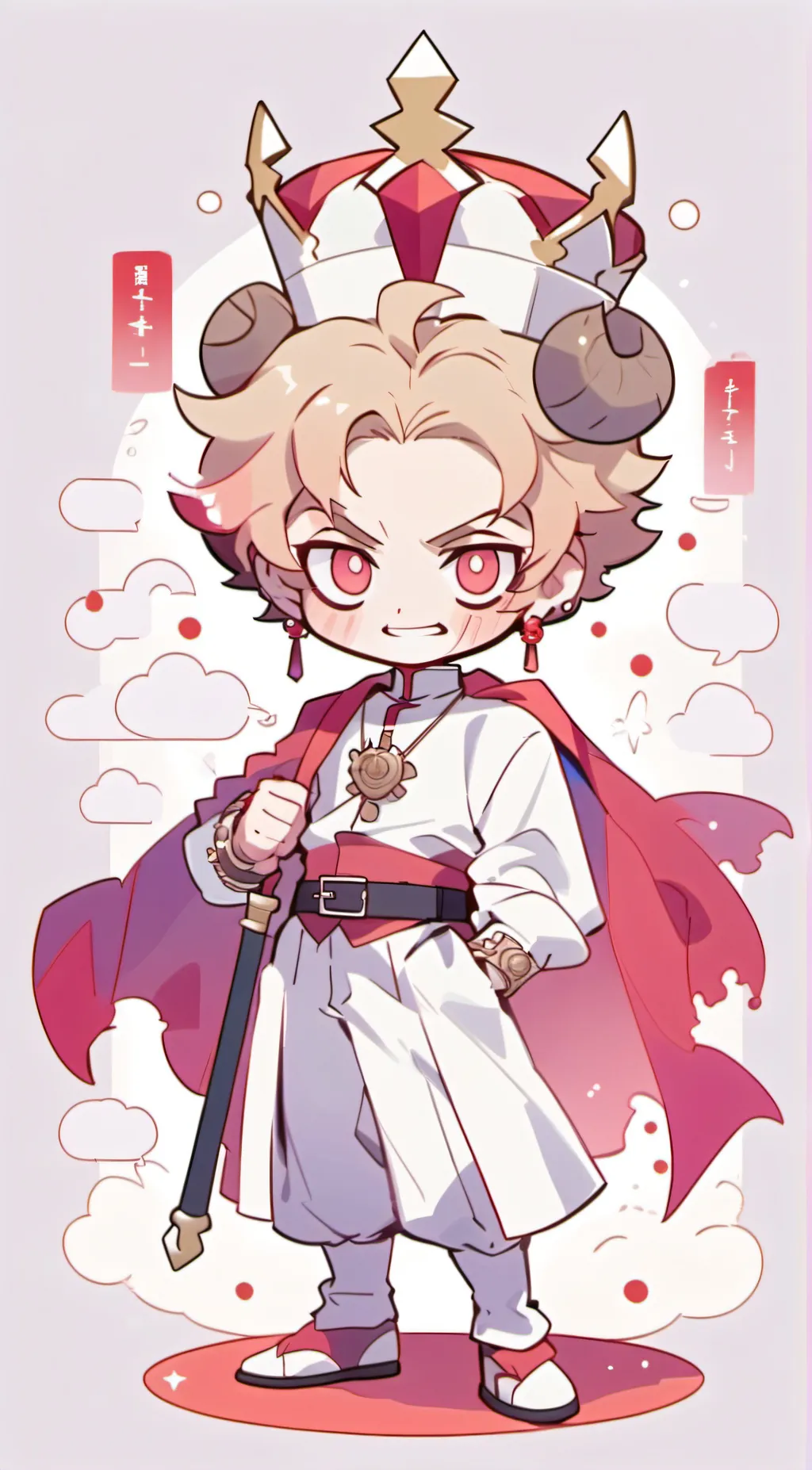 ai character: Lucifer  background