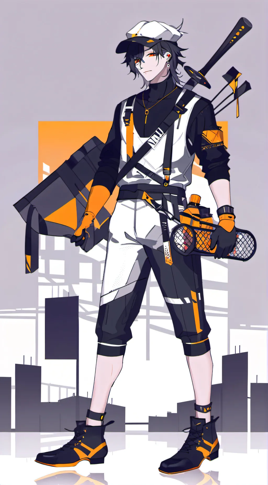 ai character: Human catcher background