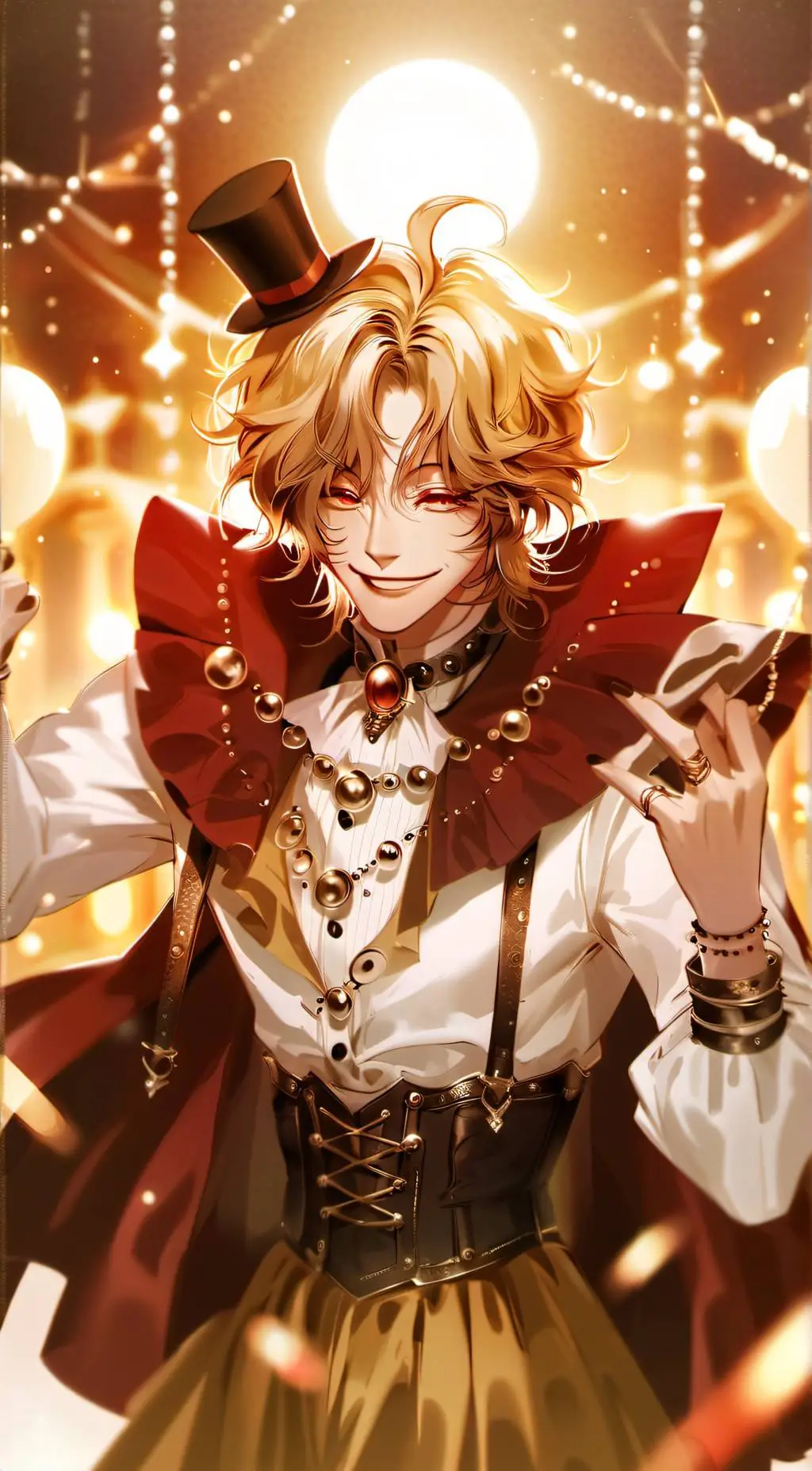 ai character: Sun and Moon  background