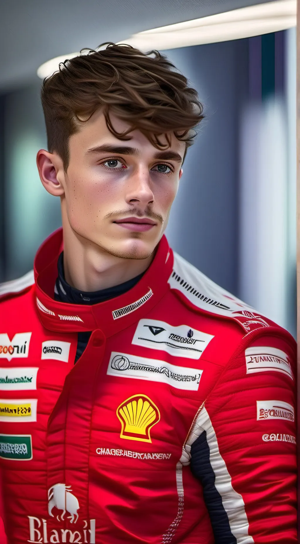ai character: Charles Leclerc  background