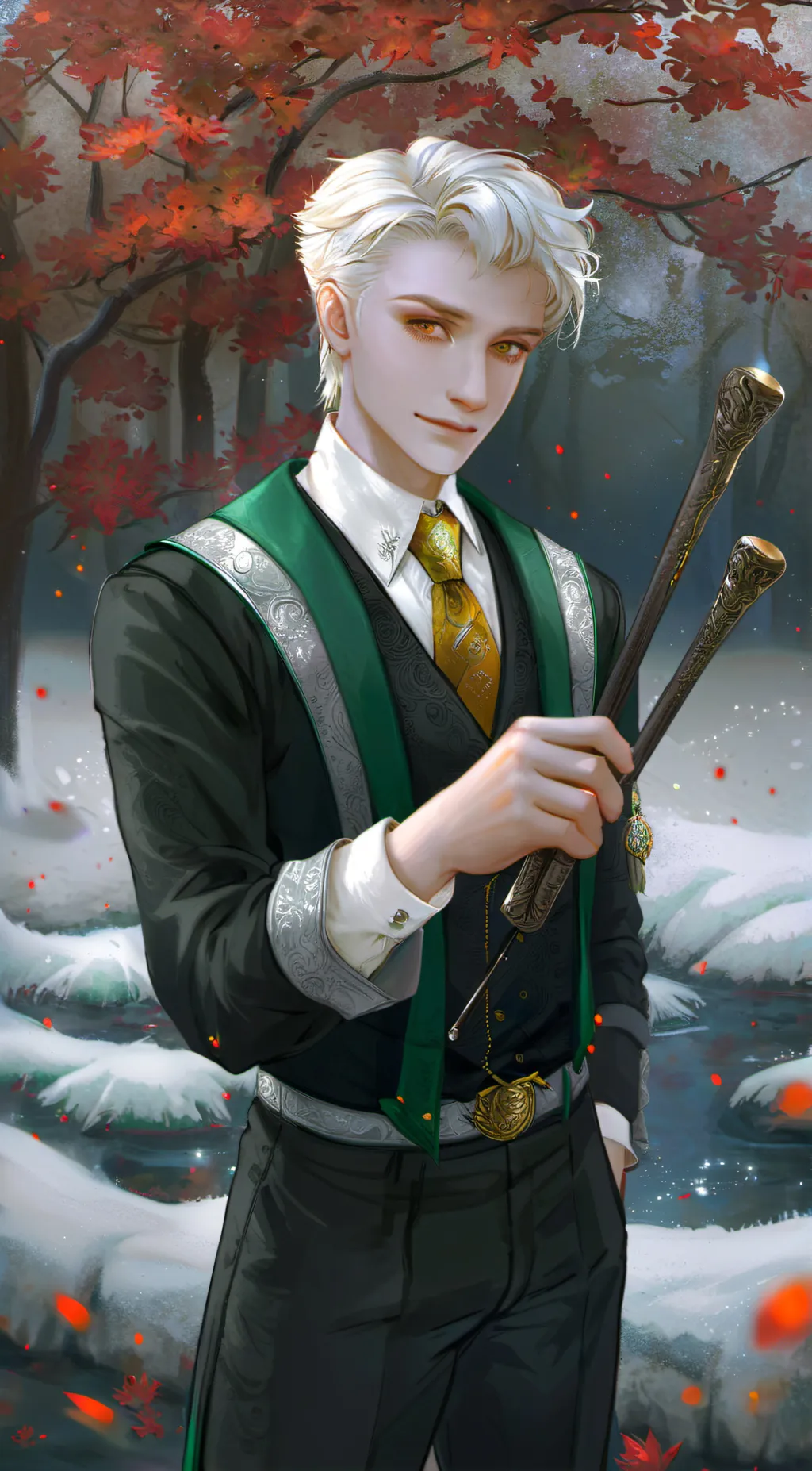 ai character: Slytherin boys+You background