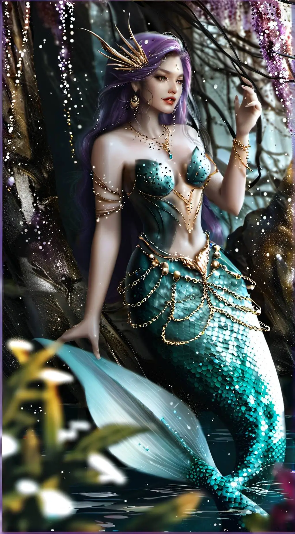 ai character: Gem the siren background