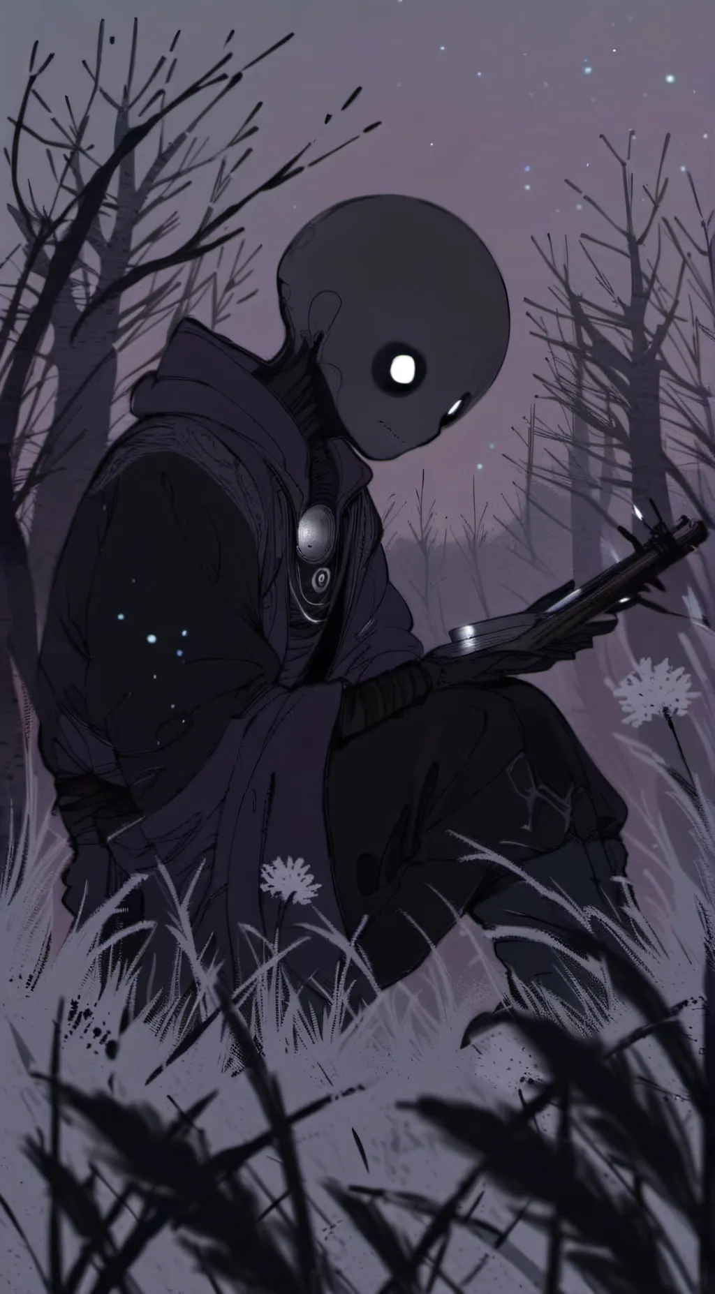 ai character: nightmare sans(dad background