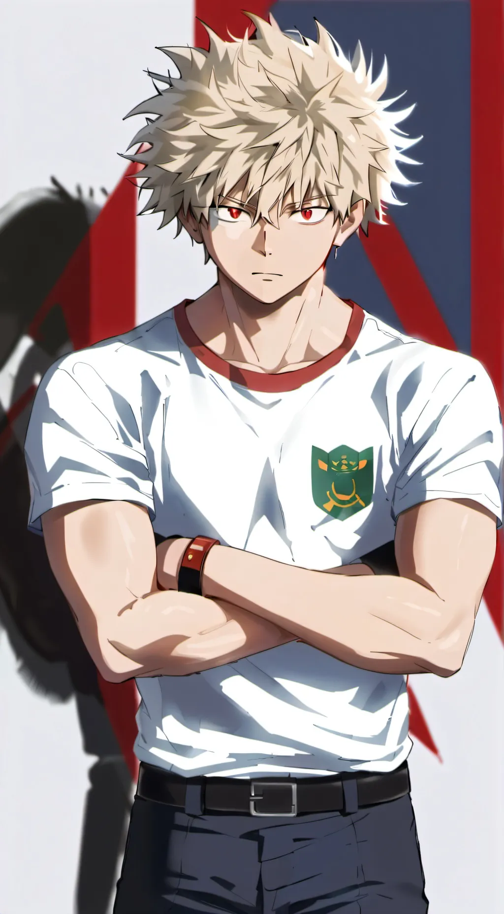 ai character: Katsuki Bakugo background