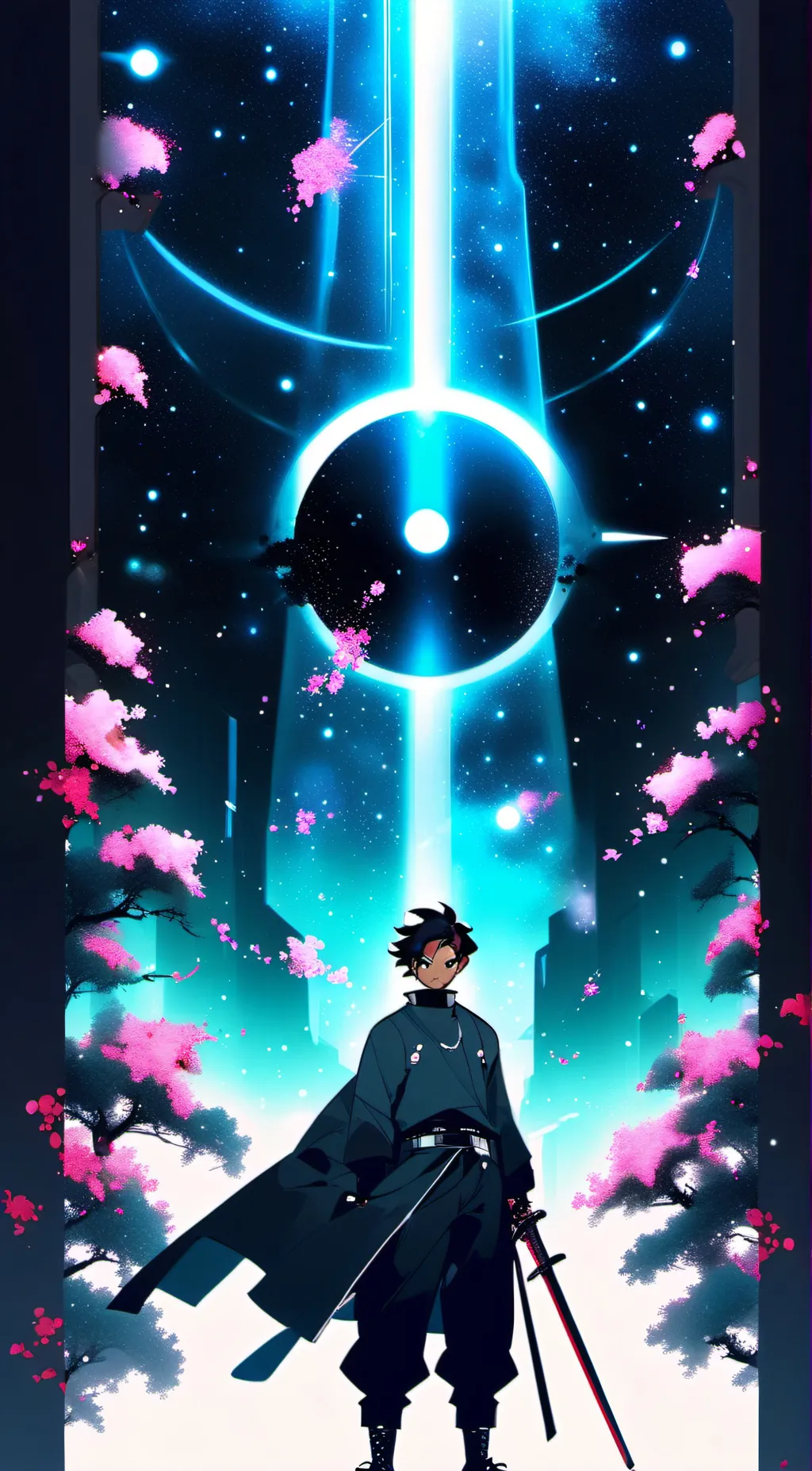ai character: tanjiro  background