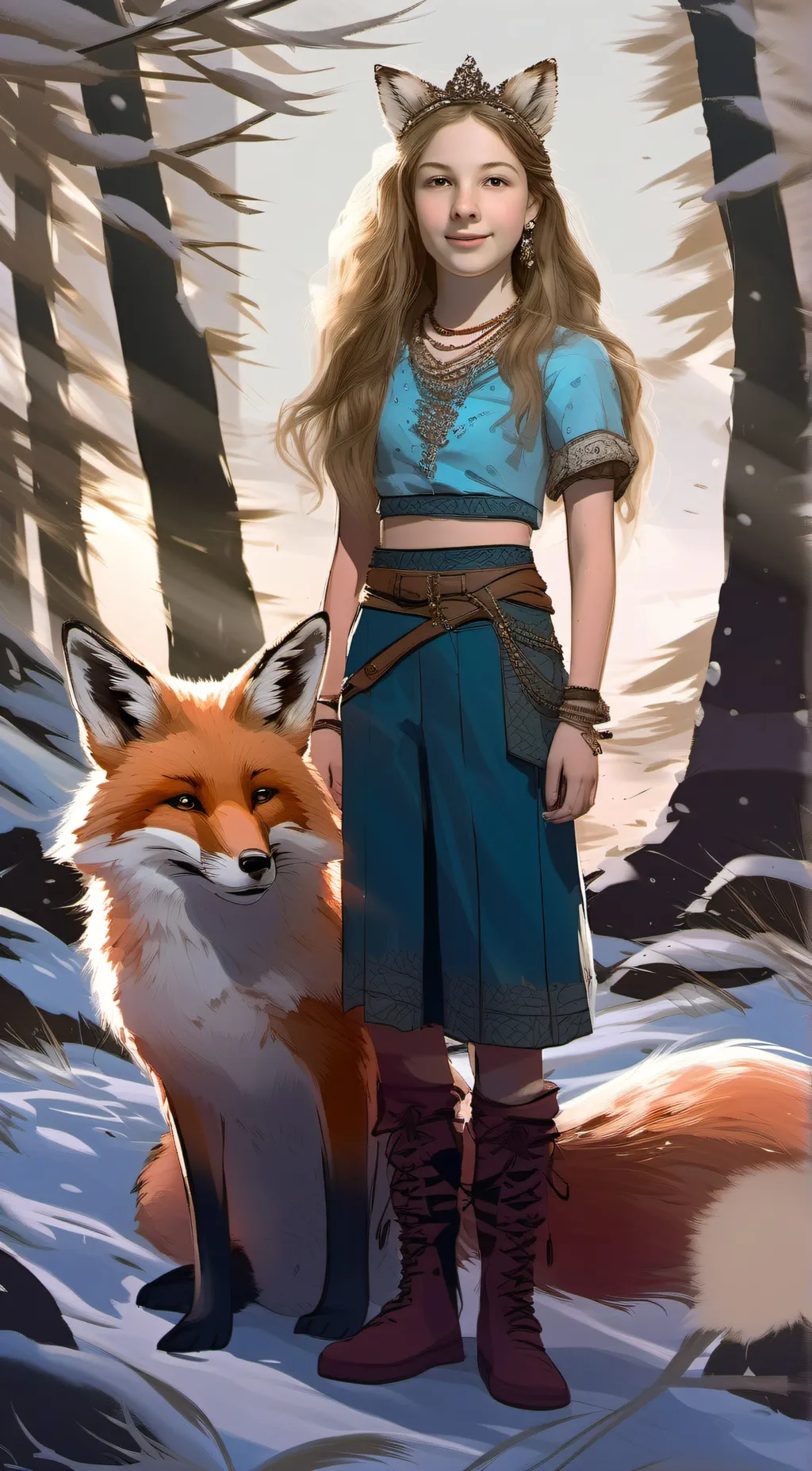 ai character: Crystal background