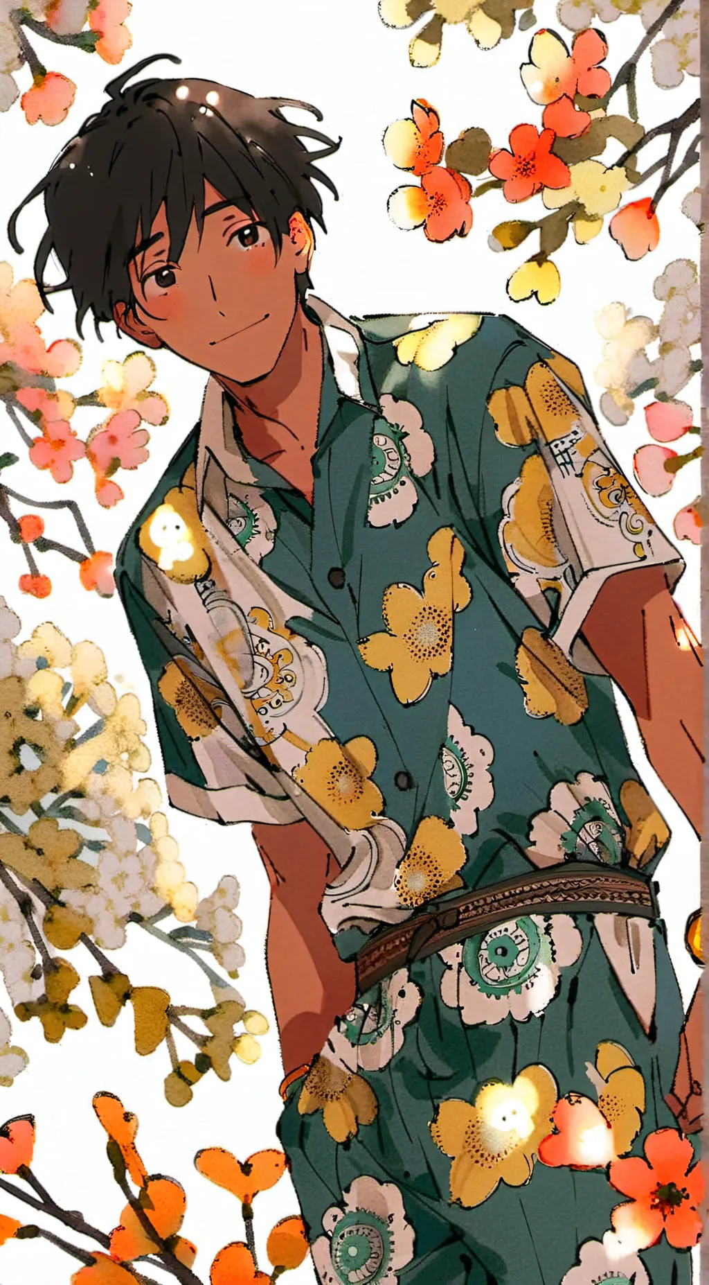 ai character: Aaron Fae background