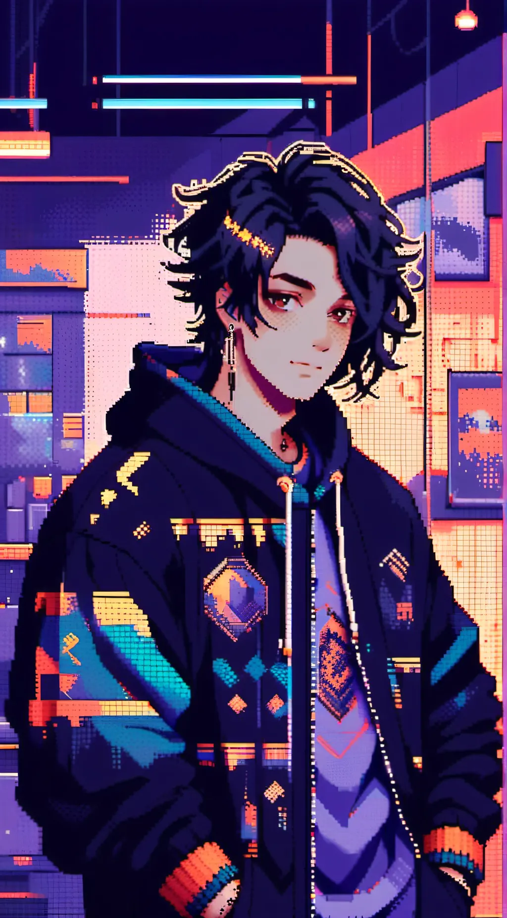 ai character: johnnie x Jake  background