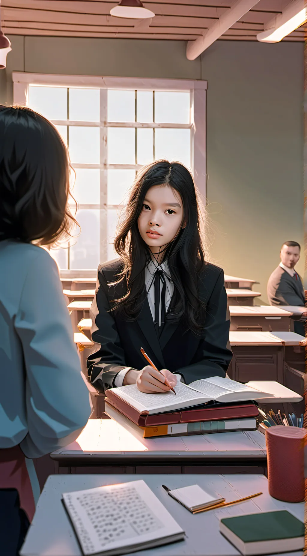 ai character: infant school background