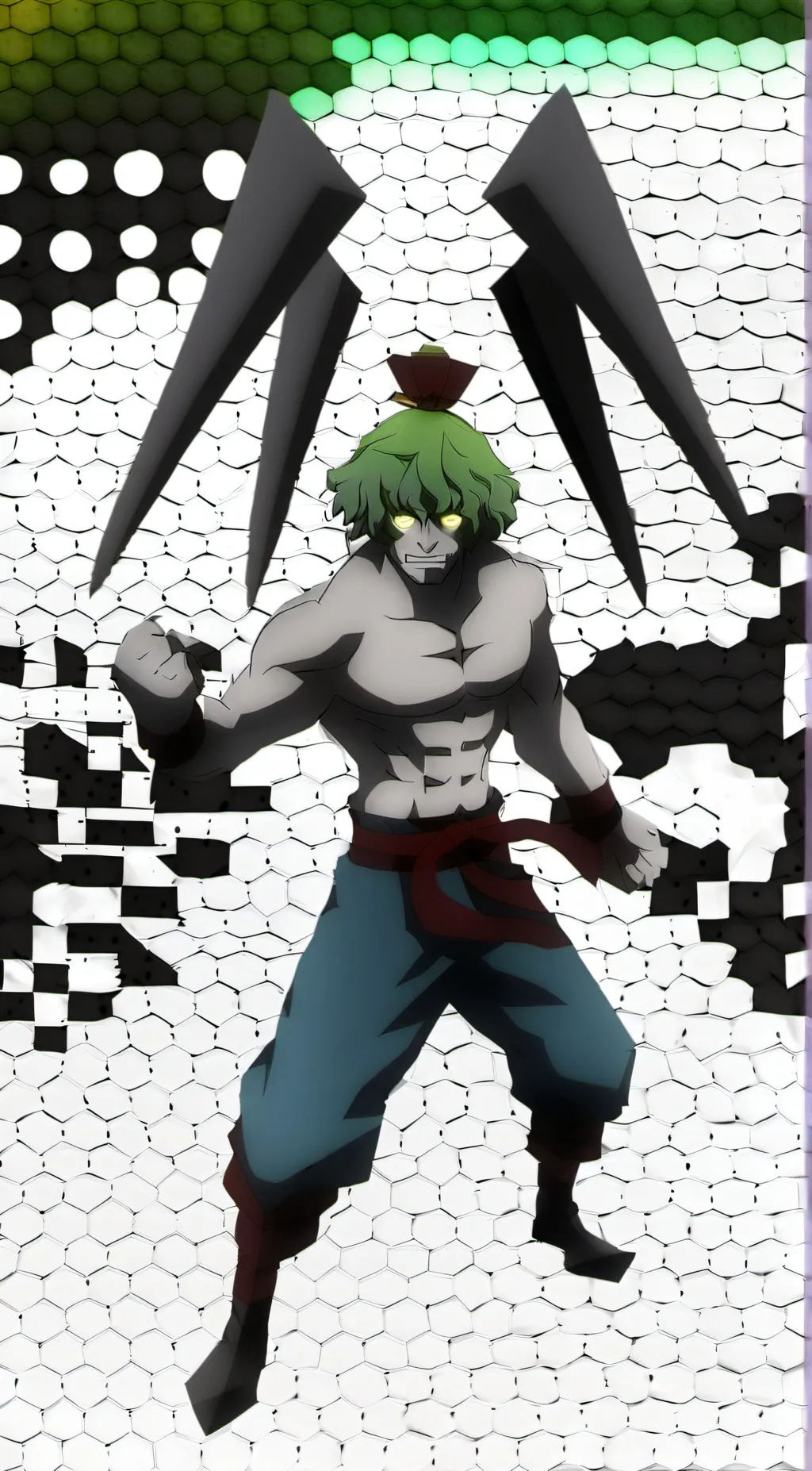 ai character: gyutaro  background