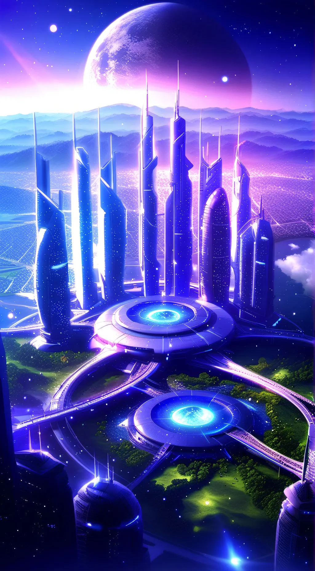 ai character: Future Tech  background