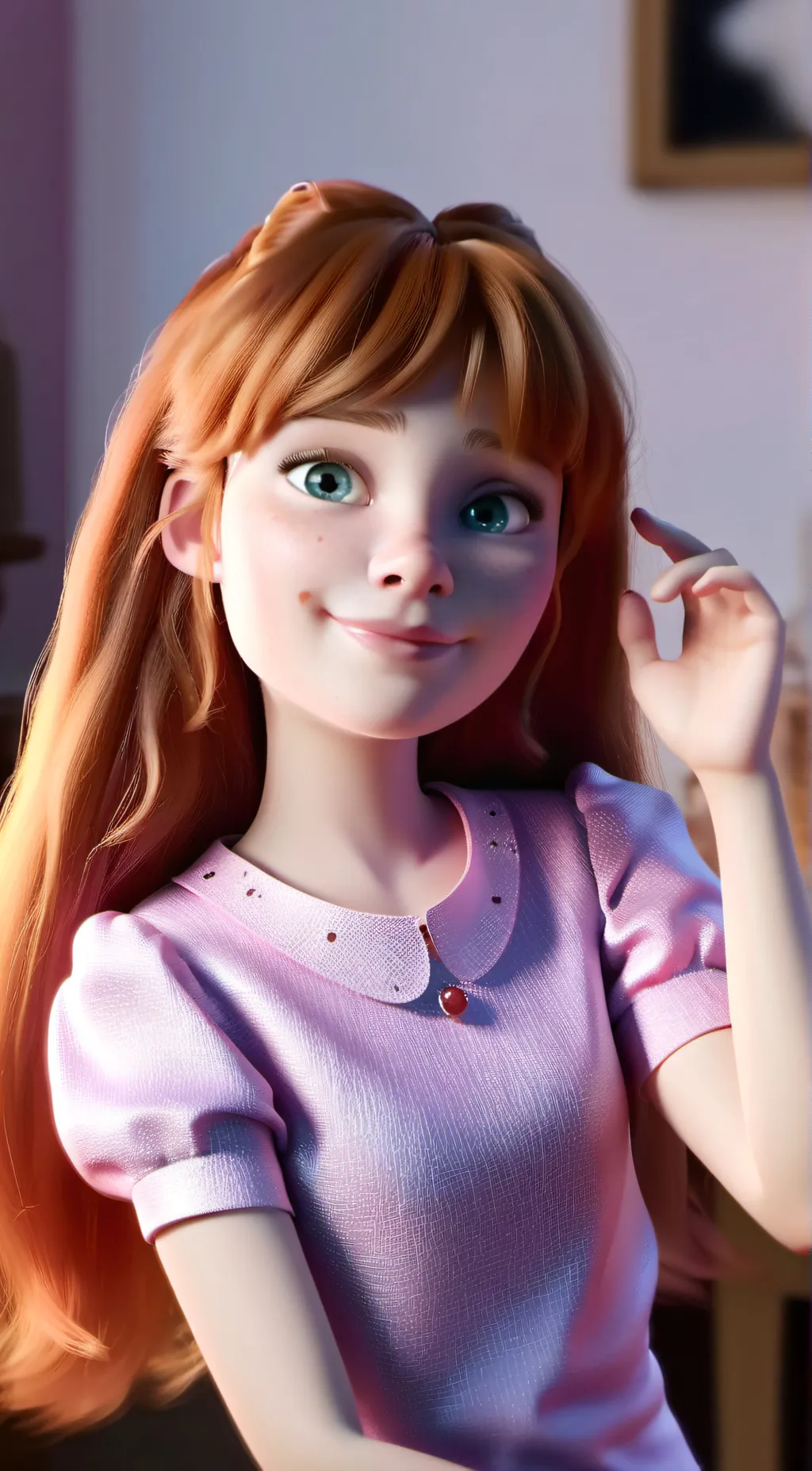 ai character: peaches background