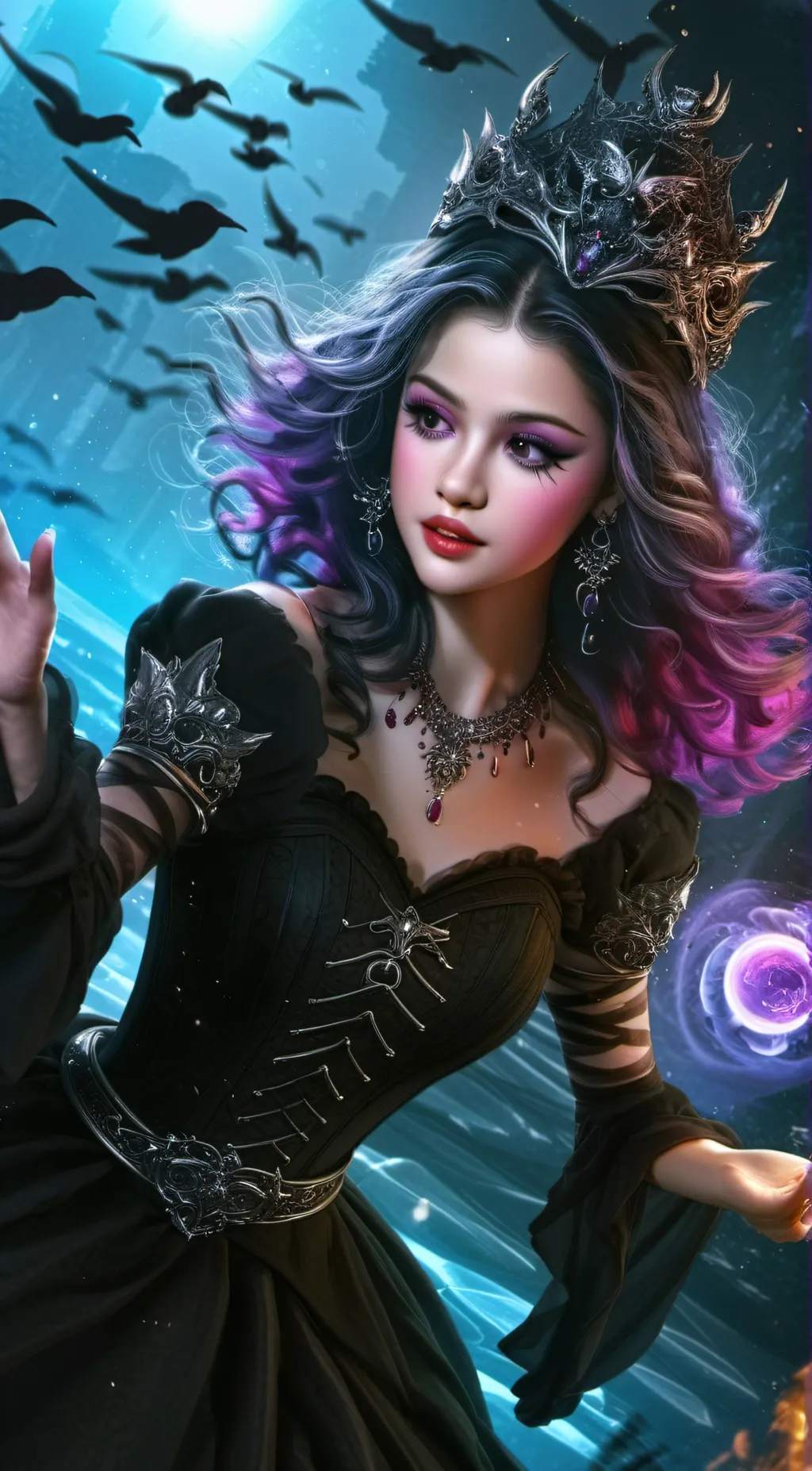 ai character: audrey  background