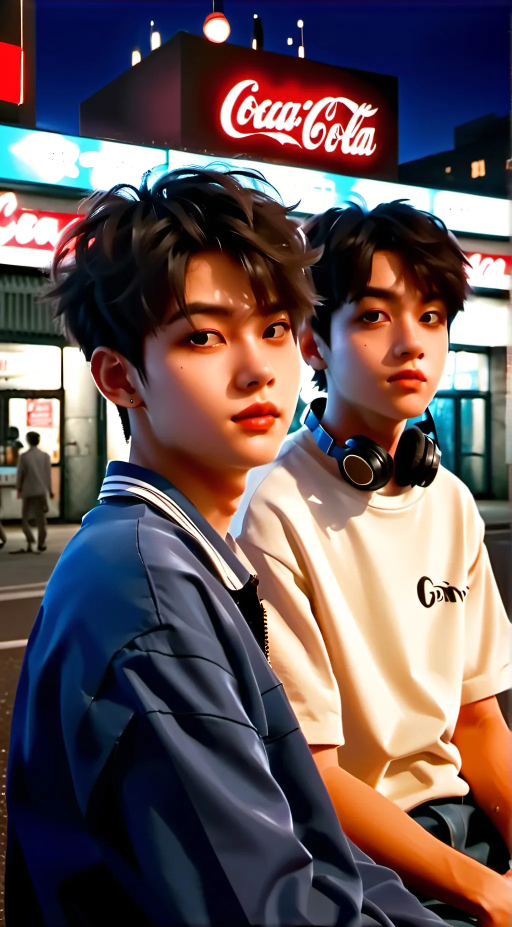 ai character: Aiden & Caden background