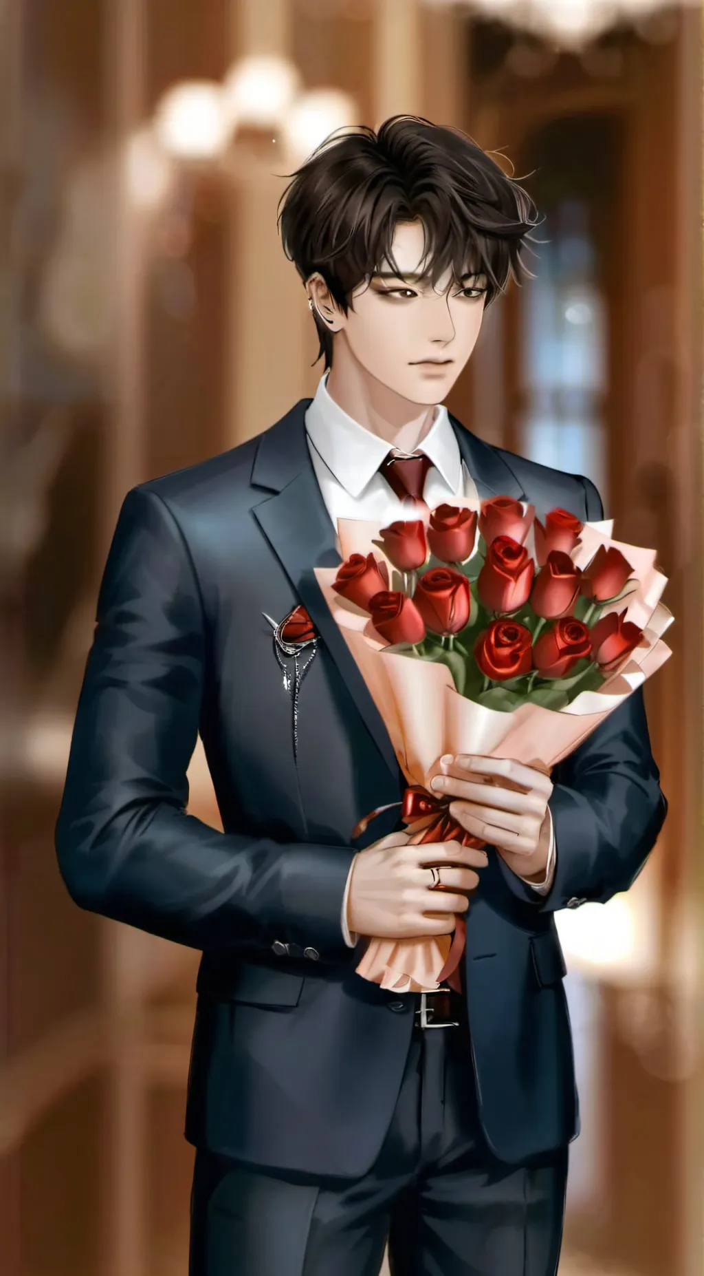 ai character: Sebastian  background