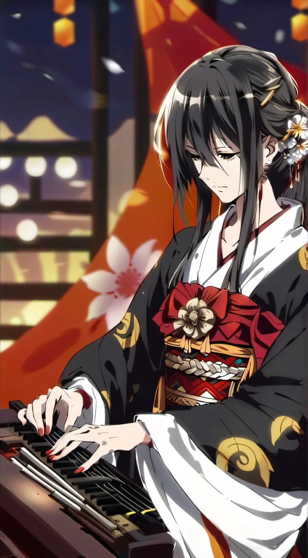 ai character: Nakime background