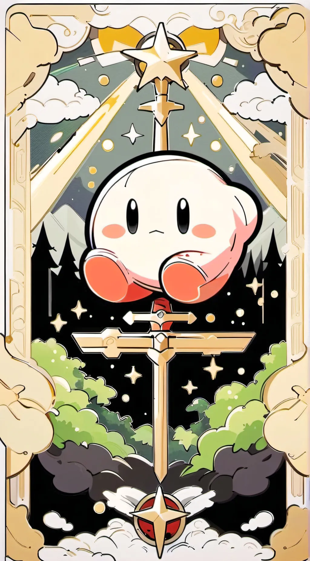 ai character: Kirby background