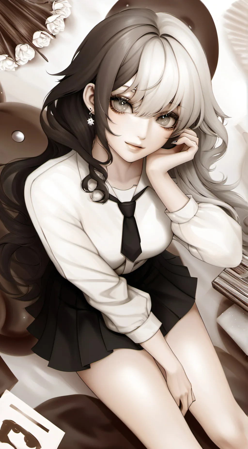 ai character: girl only (school) background